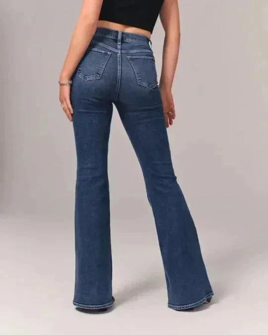 Figurformende Bootcut-Jeans