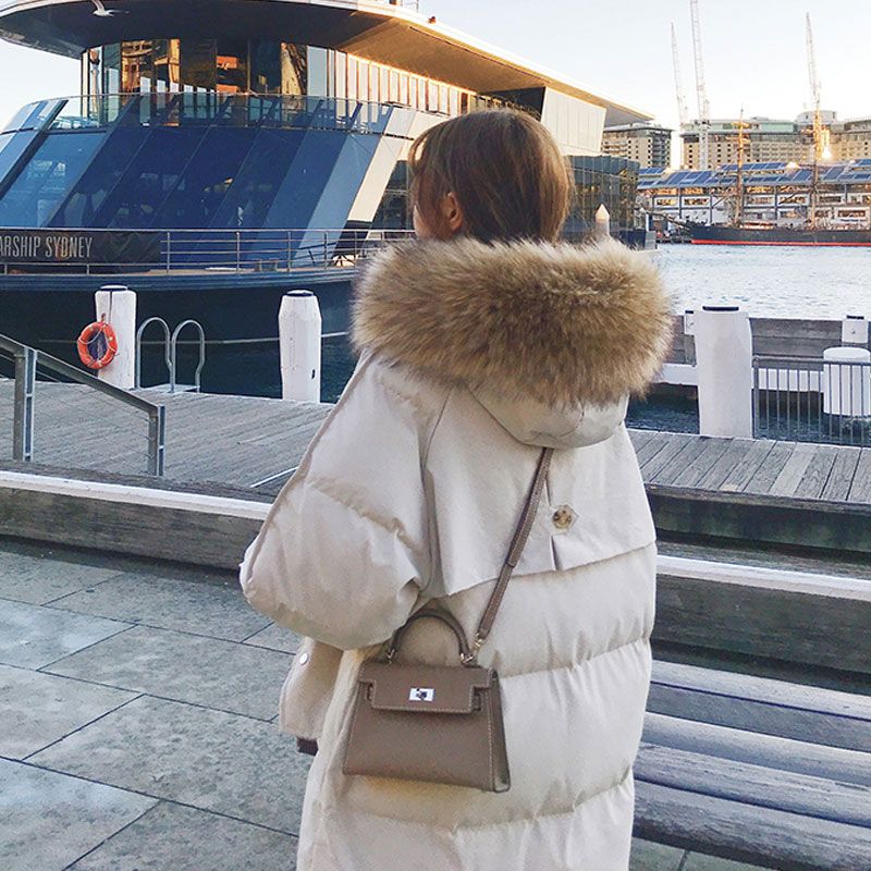 Nord Taschen | Gepolstertes Jacket mit Pelzkragen für Damen