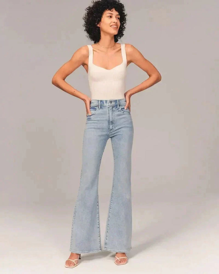 Figurformende Bootcut-Jeans