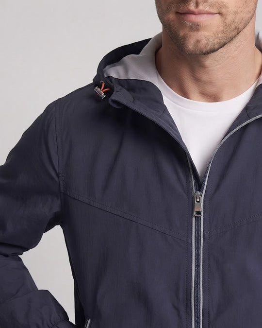 Herren leichte wasserabweisende Kapuzenjacke mit Reißverschluss Nord Taschen