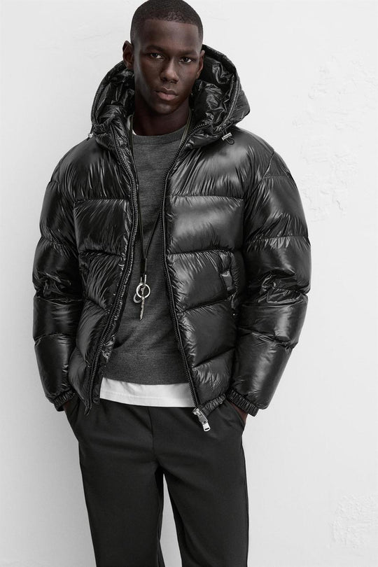 Herren Daunen Steppjacke mit Wärmender Füllung & Wintertauglichem Design | Fudus