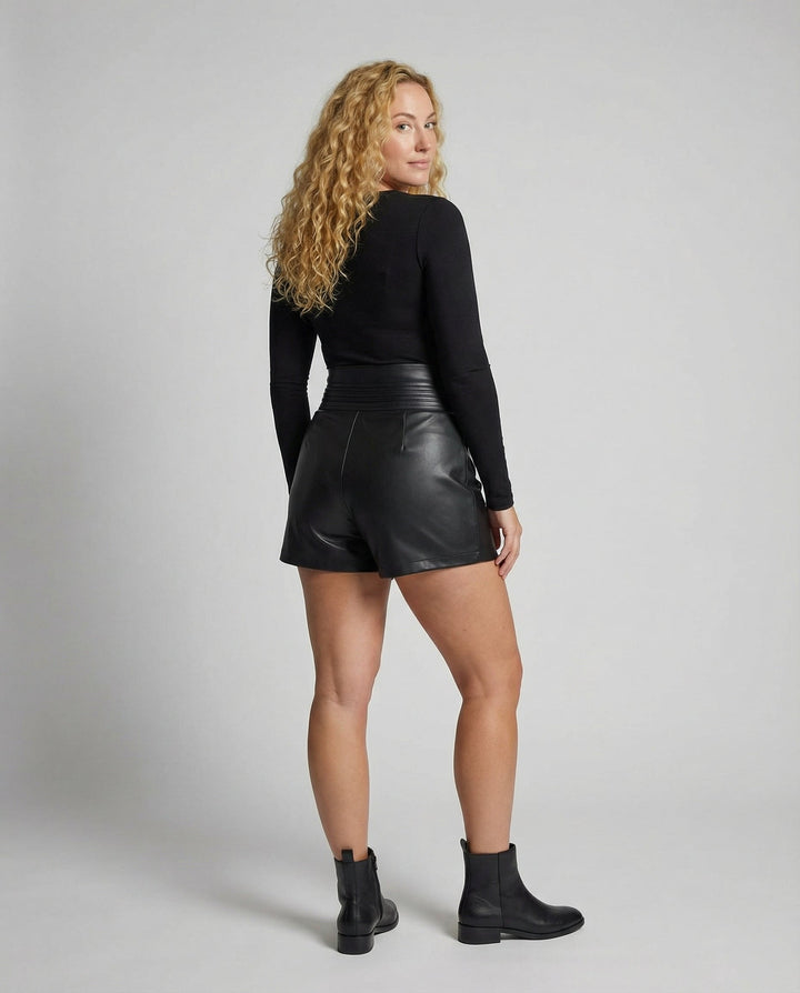 Stylische Schnallen Shorts Damen