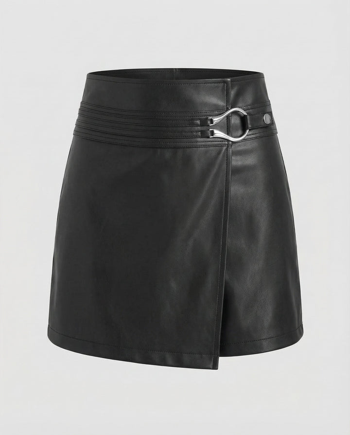 Stylische Schnallen Shorts Damen