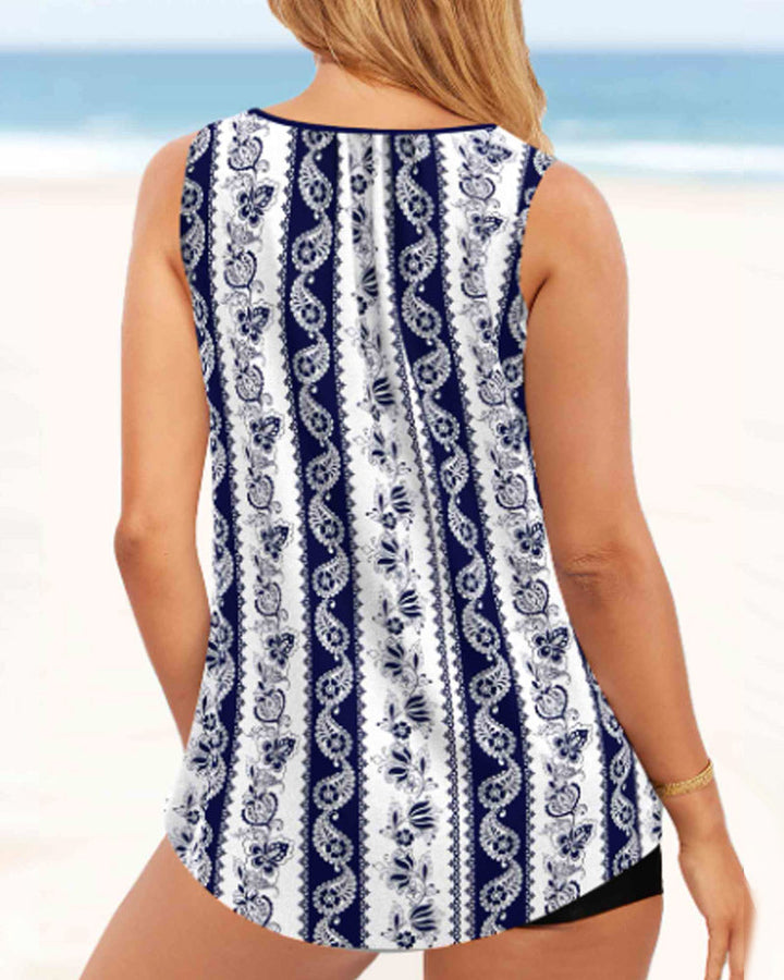 Gedrucktes Zweiteiliges Tankini