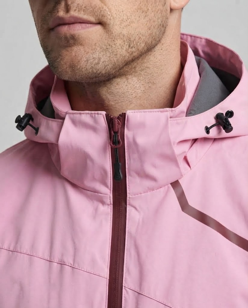 Herren Leichte Wasserdichte Outdoor-Jacke mit Kapuze und Winddichter Membran Nord Taschen