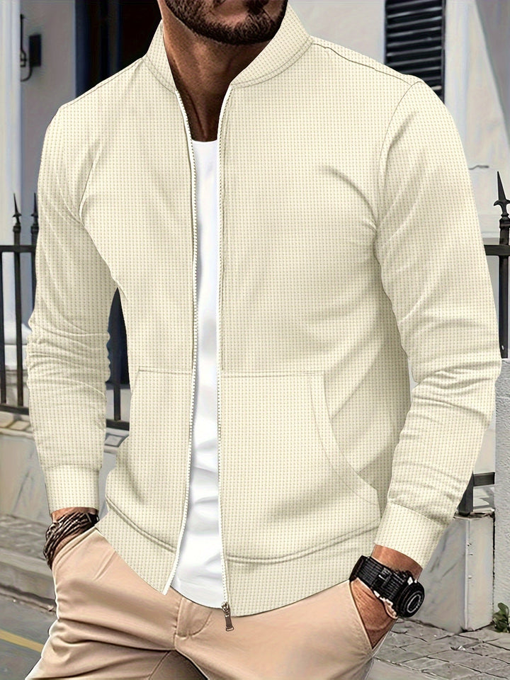 Elegante Jacke mit Reißverschluss Baumwollmischung Stilvoll und Bequem
