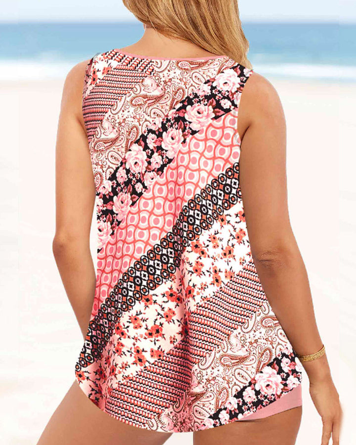 Gedrucktes Zweiteiliges Tankini