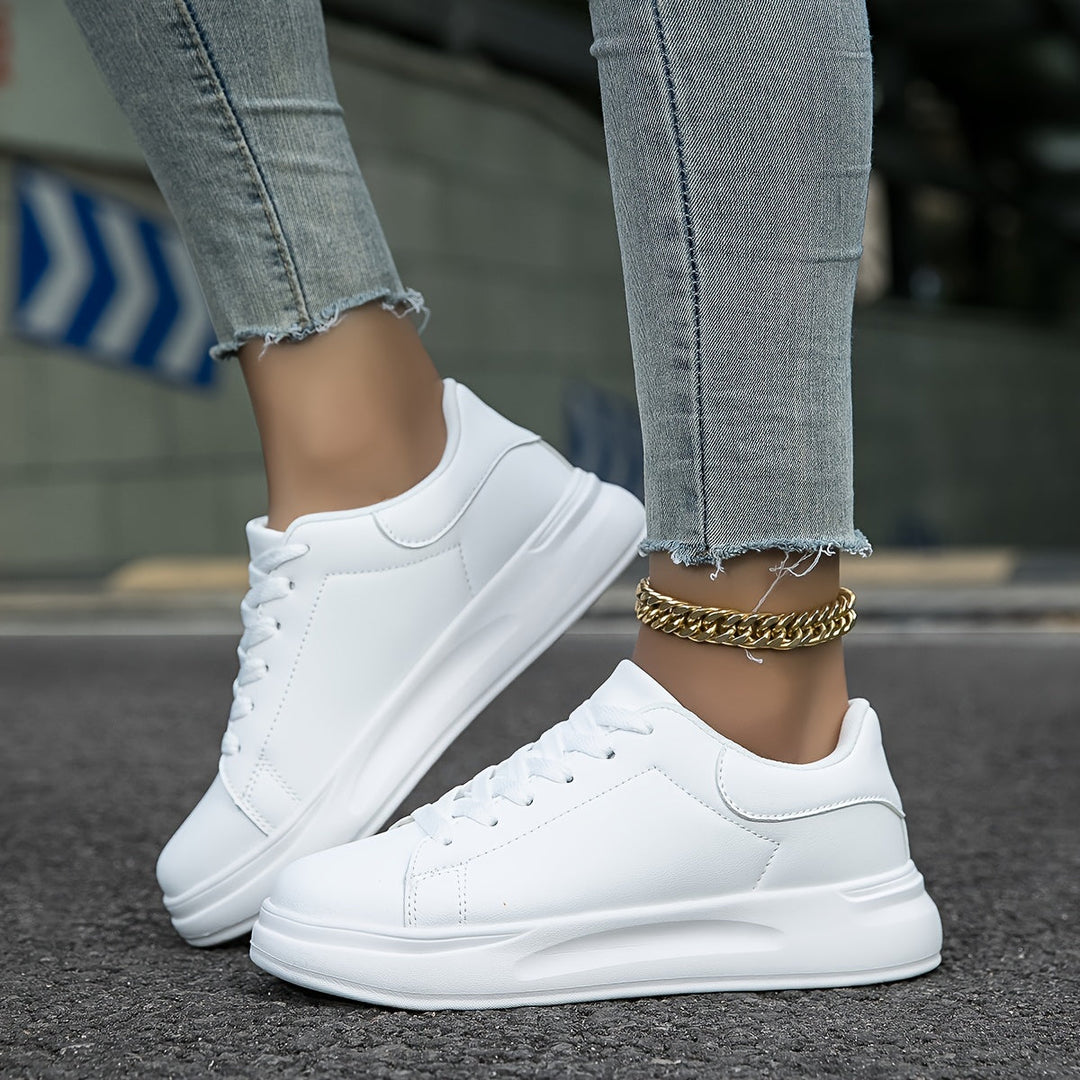 Damen Weiße Sneakers Casual