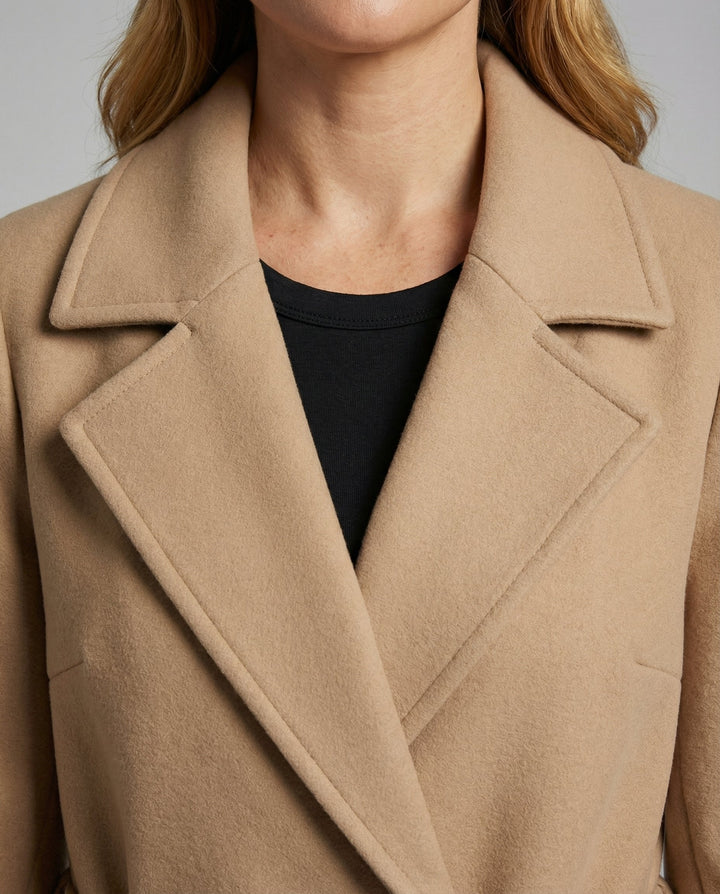 Slim Wollmantel Damen Winter