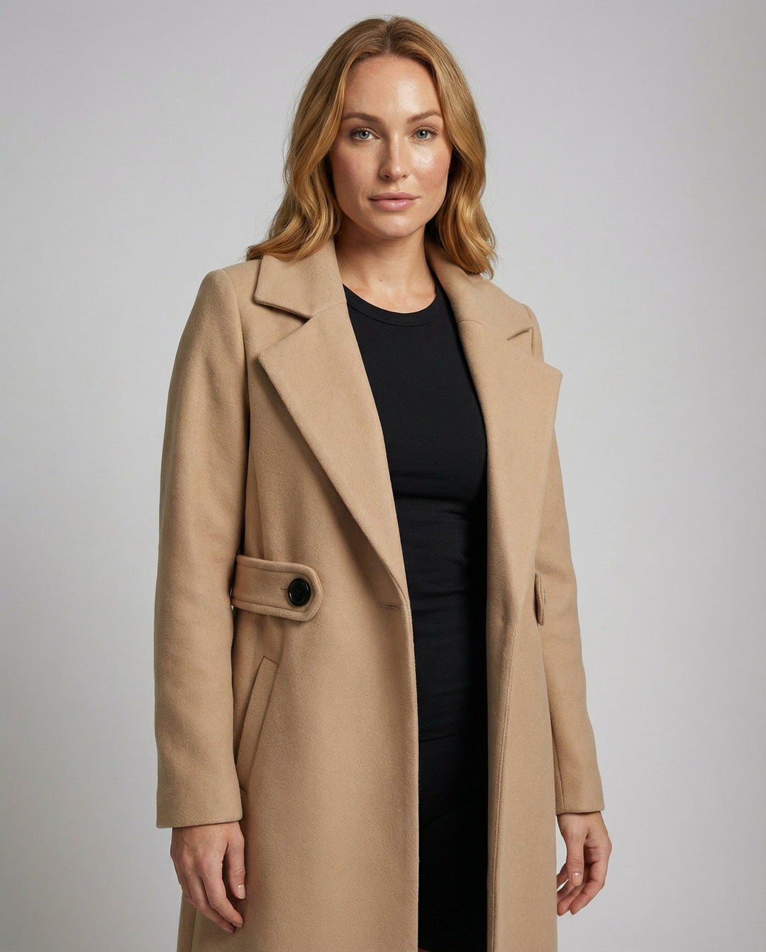 Slim Wollmantel Damen Winter