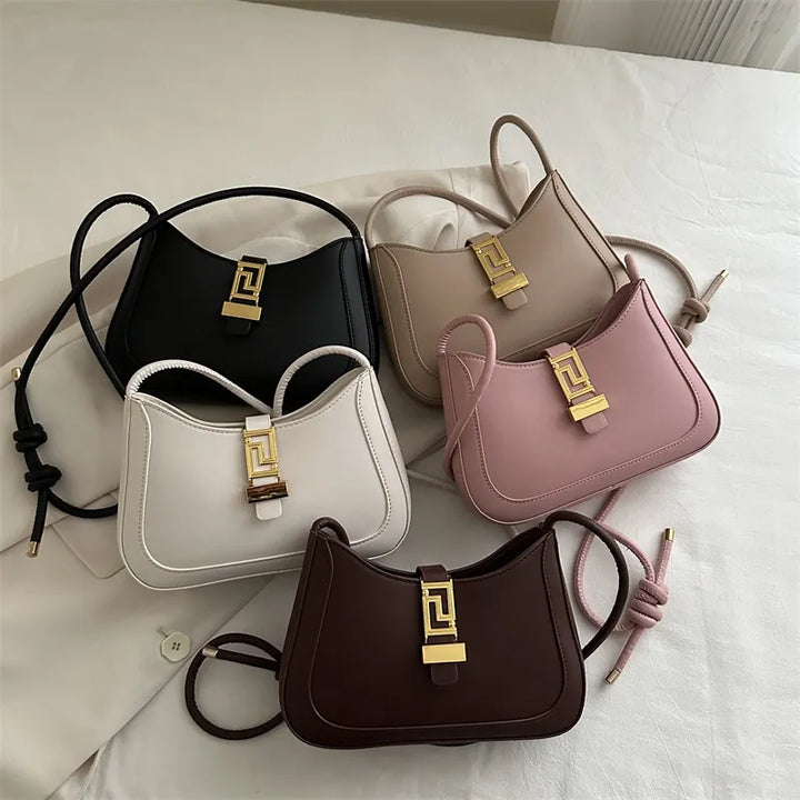 Nord Taschen | Umhängetasche für Damen - Retro Tasche mit strukturiertem Design und praktischem Verschluss