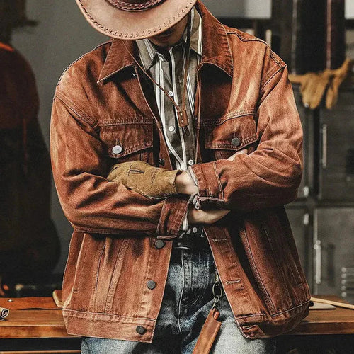 Retro Herrenjacke Westernstil - Arvani