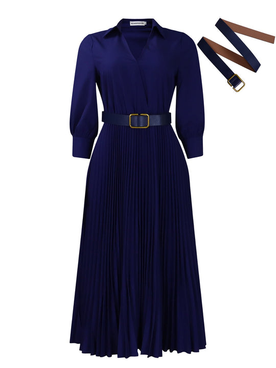 Women 's solide Farbe große Größe Kleid
