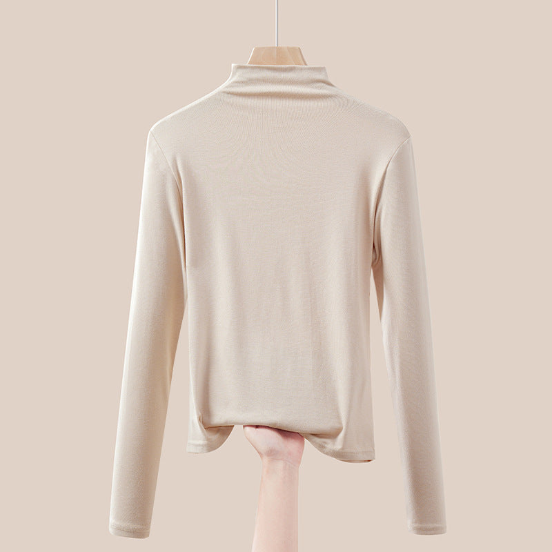Dünner Rollkragen-Pullover, langärmelig, für Damen