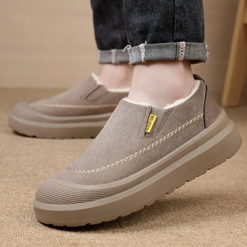 Gefütterte Herren-Winterstiefel, rutschfest