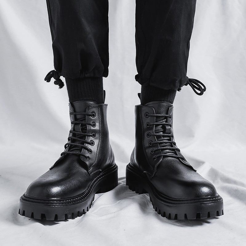 Klassische Herren-Stiefel, schwarz