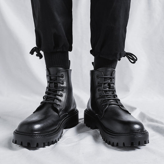 Klassische Herren-Stiefel, schwarz
