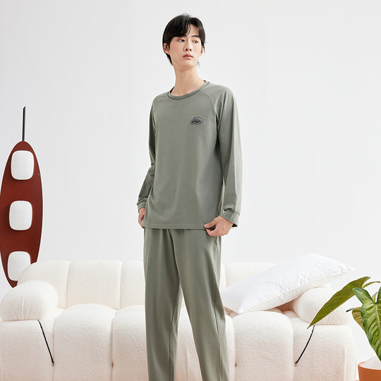 Damen-Pyjama-Set aus angerauter Baumwolle