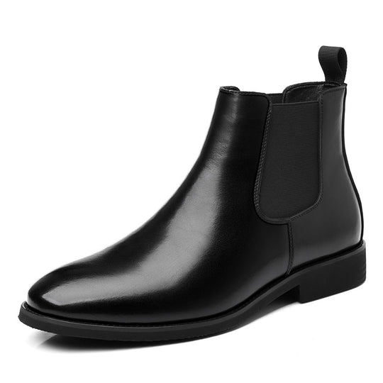 Herren-Chelsea-Stiefel, Vintage-Stil, Blockabsatz