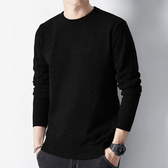 Herren-Pullover mit Rollkragen, gefüttert