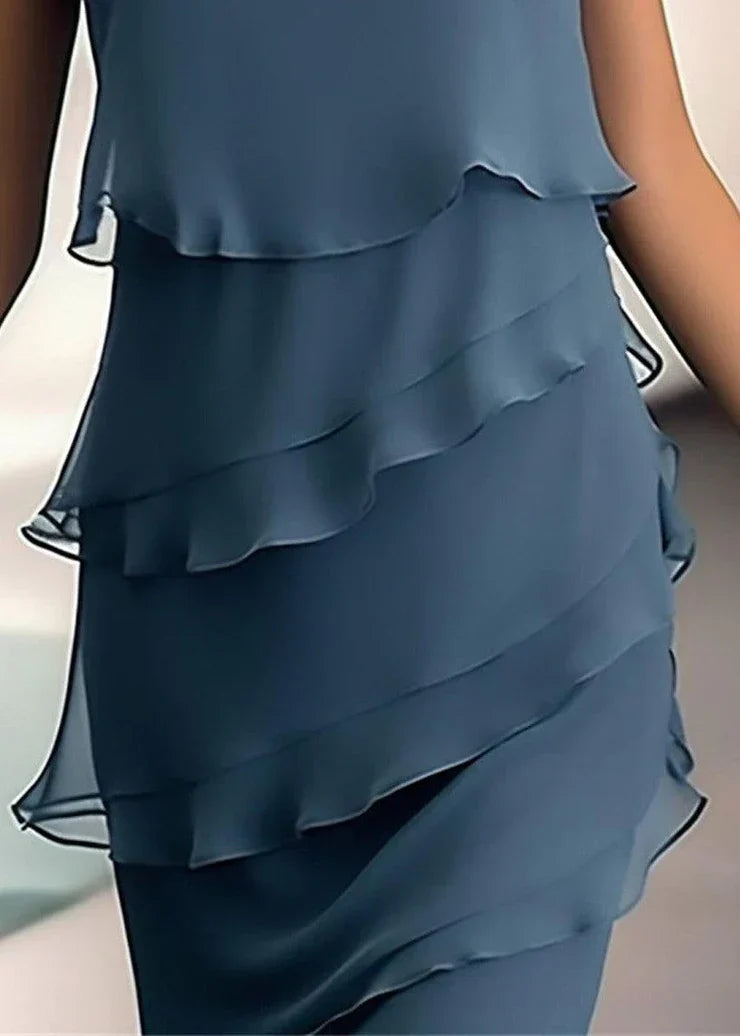 Nord Taschen | Mini Kleid Einfarbig Ohne Ärmel, Farbe Marine
