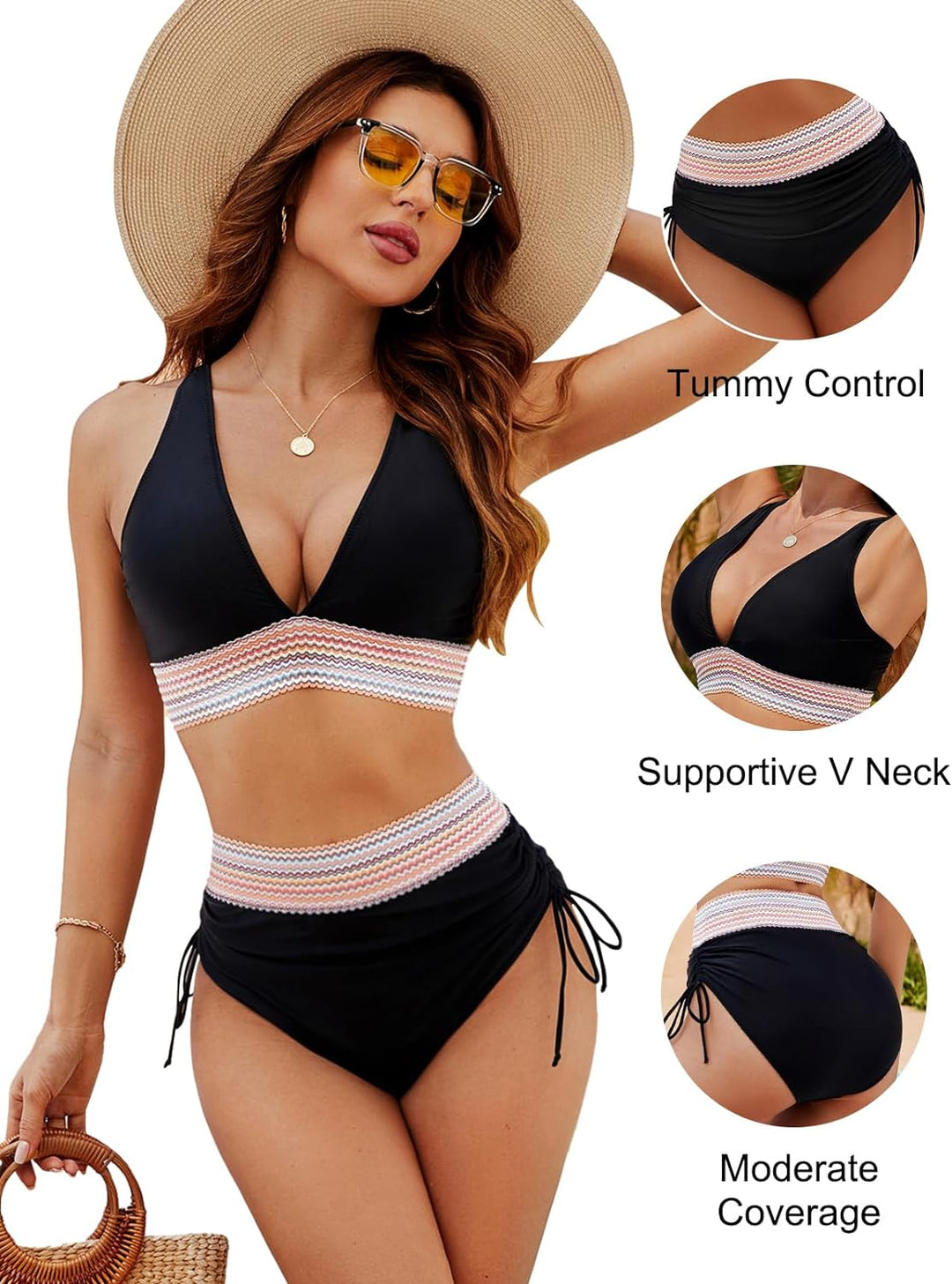 Nord Taschen | Bikini mit Bauchkontrolle
