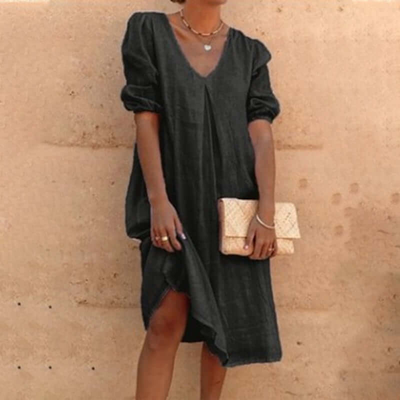 kleid mit V-Ausschnitt - Anna