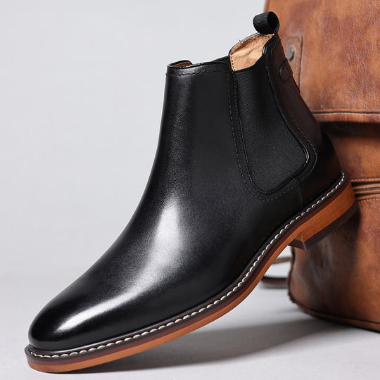 Herren-Chelsea-Boots aus echtem Leder