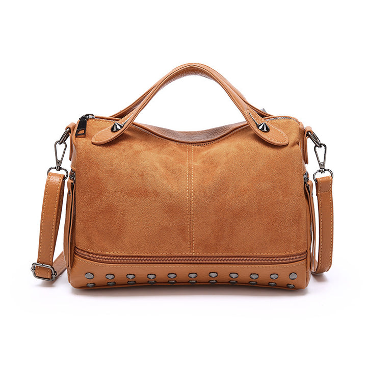Damen modische Handtasche mit auffälligen Nieten und abnehmbarem Schulterriemen Nord Taschen