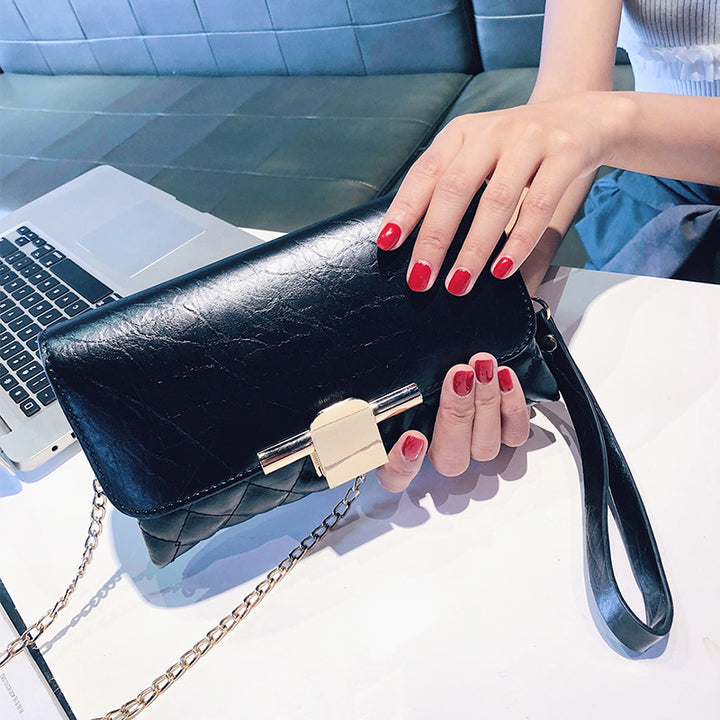 Damen Clutch mit elegantem Kettenverschluss Nord Taschen