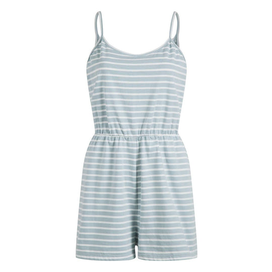 Damen stylischer Jumpsuit mit verstellbaren Trägern und Gummizug in der Taille Nord Taschen