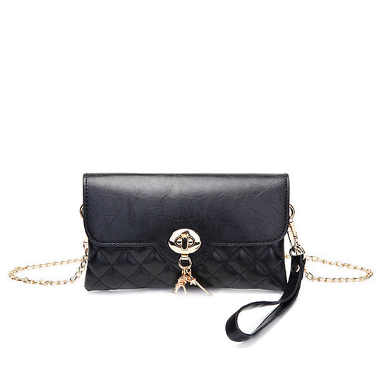 Damen Clutch-Tasche mit eleganter Steppung und praktischer Kette Nord Taschen