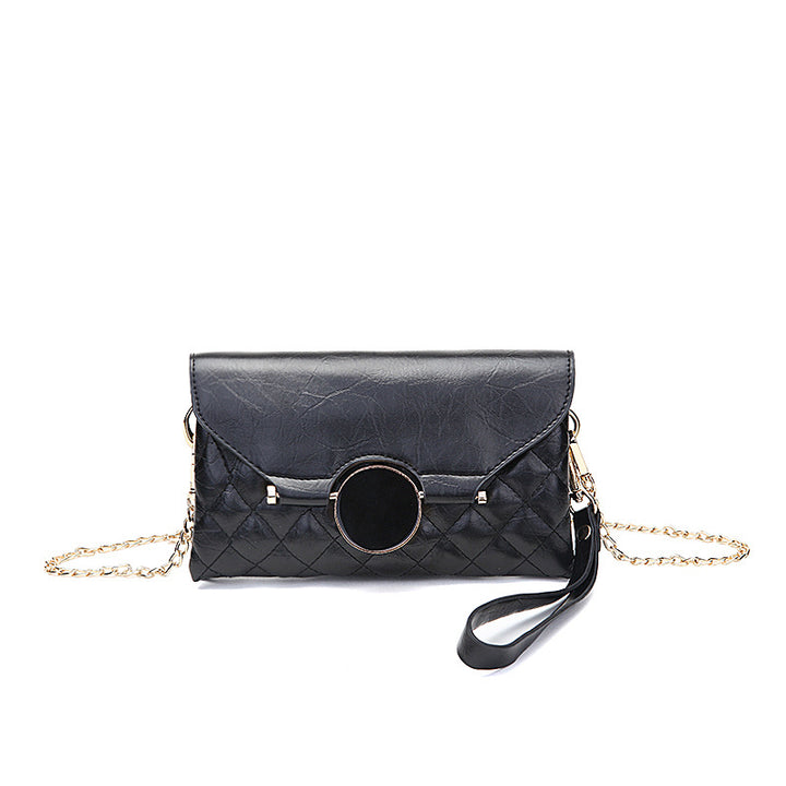 Damen Clutch-Tasche mit modernem Kettendesign und eleganter Steppung Nord Taschen