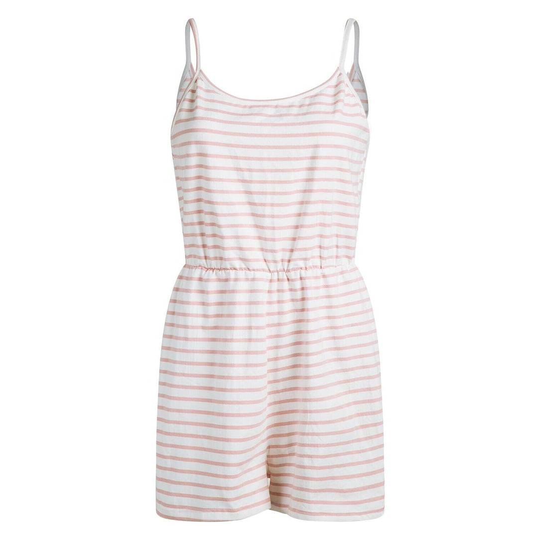 Damen stylischer Jumpsuit mit verstellbaren Trägern und Gummizug in der Taille Nord Taschen