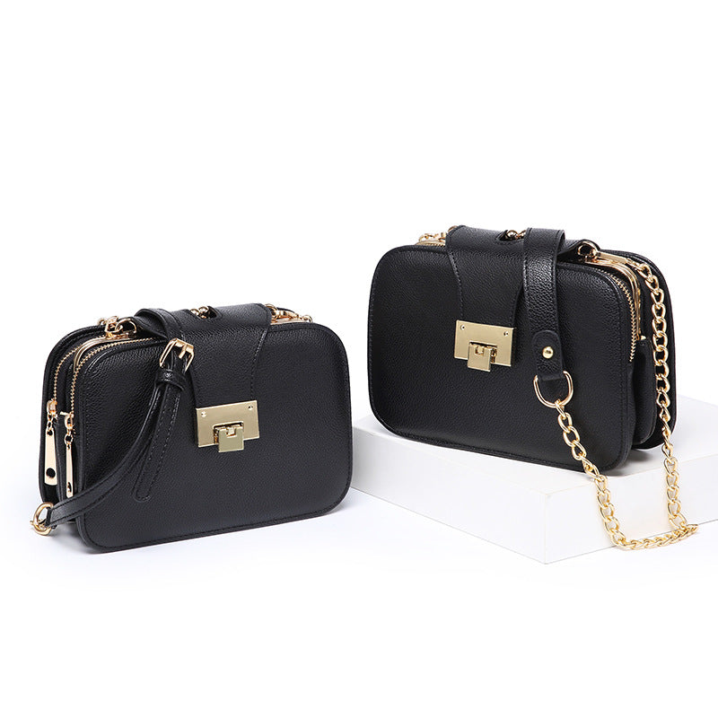 Damen Schultertasche mit strukturiertem Kunstleder und elegantem Verschluss Nord Taschen
