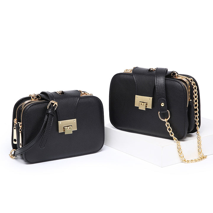 Damen Schultertasche mit strukturiertem Kunstleder und elegantem Verschluss Nord Taschen