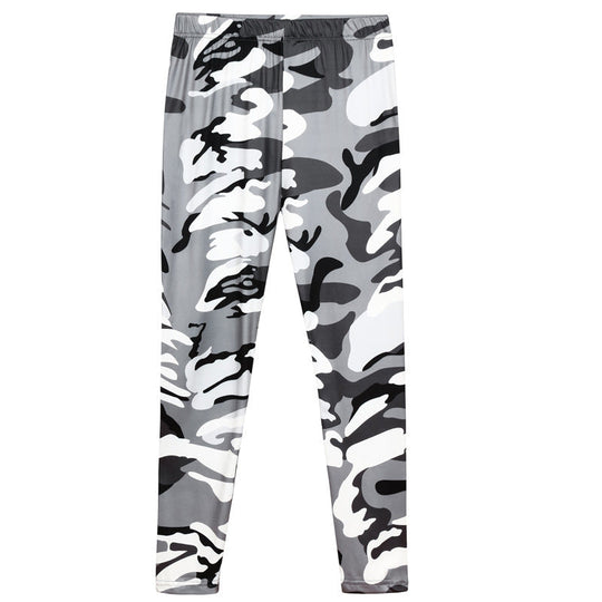 Damen Camouflage Fitness-Leggings im hochtaillierten Schnitt Nord Taschen