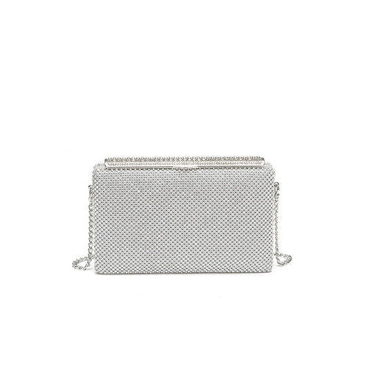 Damen Clutch-Tasche mit funkelnden Applikationen und verstellbarem Kettenriemen Nord Taschen
