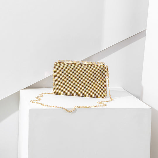 Damen Clutch-Tasche mit funkelnden Applikationen und verstellbarem Kettenriemen Nord Taschen