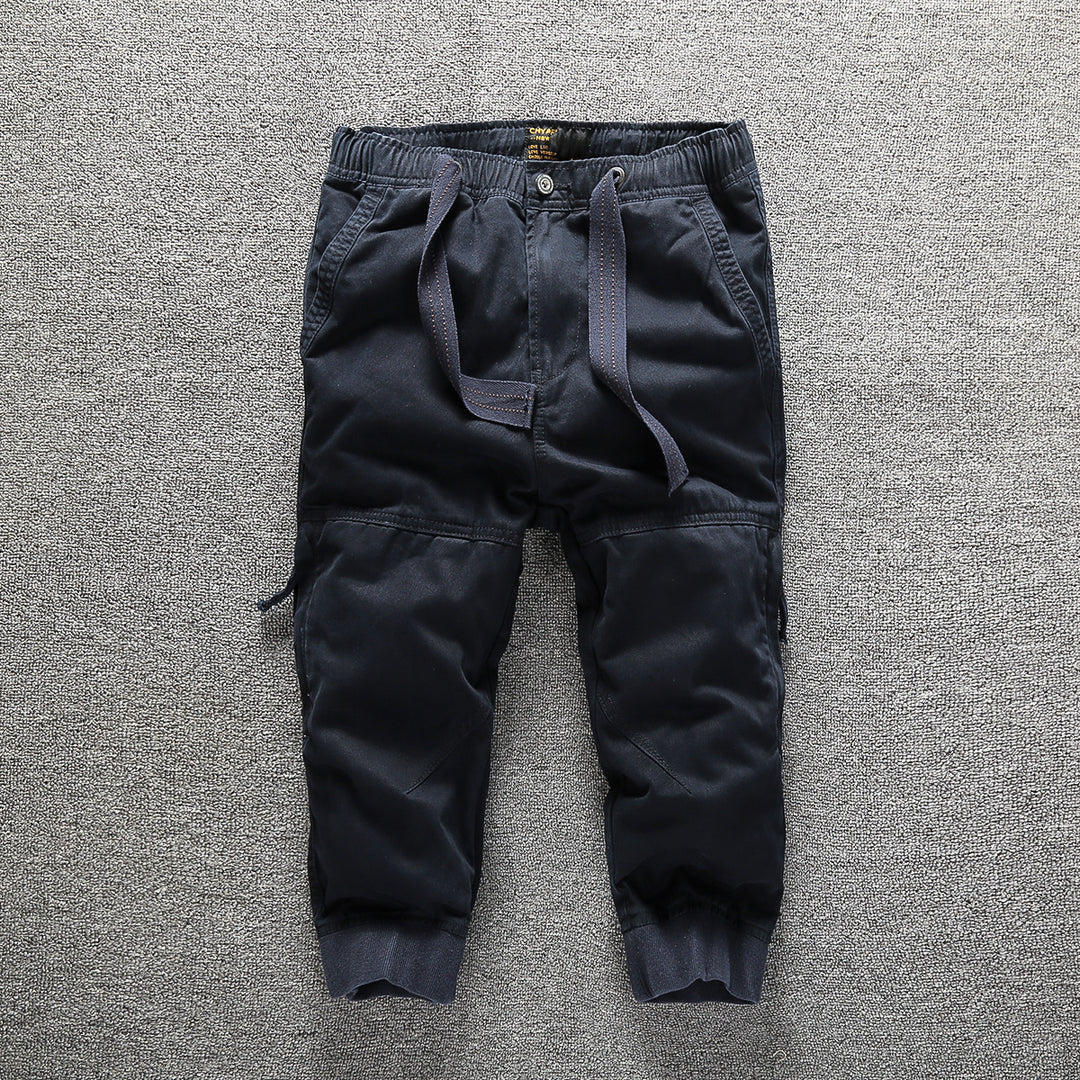 Herren Cargo-Jogginghose mit elastischem Bund, Bündchen und Knieverstärkung Nord Taschen