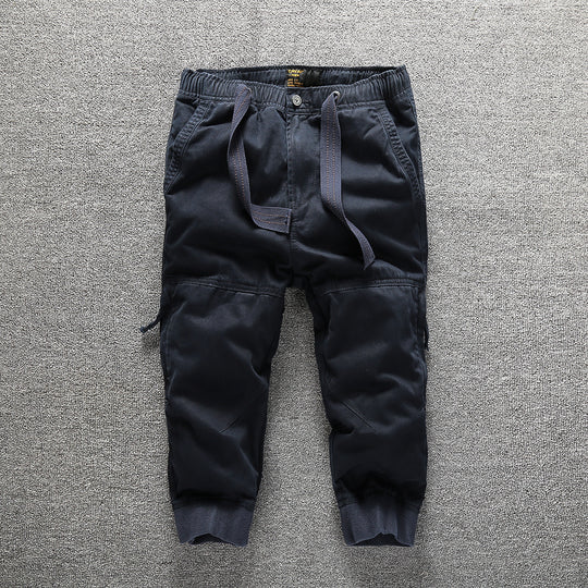 Herren Cargo-Jogginghose mit elastischem Bund, Bündchen und Knieverstärkung Nord Taschen