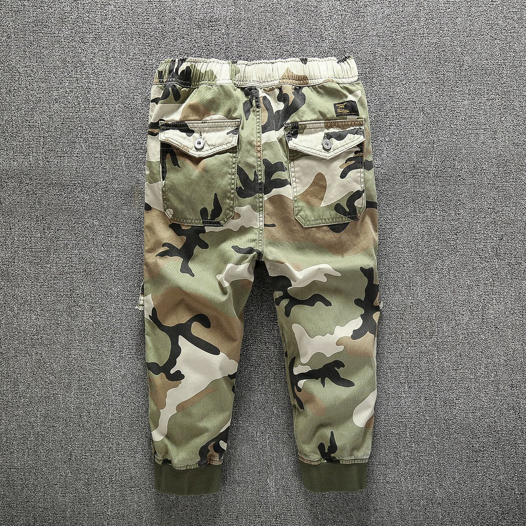 Herren Cargo-Jogginghose mit elastischem Bund, Bündchen und Knieverstärkung Nord Taschen