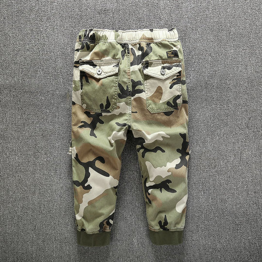 Herren Cargo-Jogginghose mit elastischem Bund, Bündchen und Knieverstärkung Nord Taschen