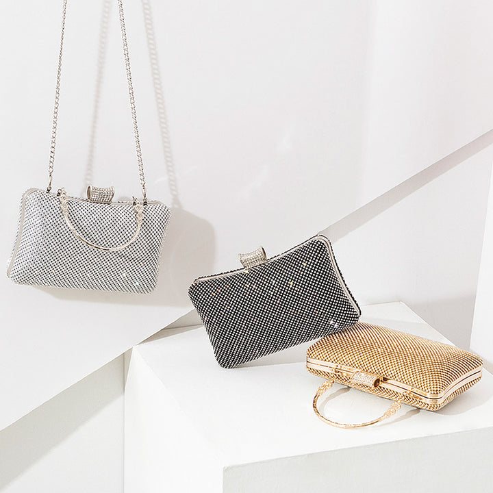 Damen Clutch mit funkelnden Strasssteinen Nord Taschen
