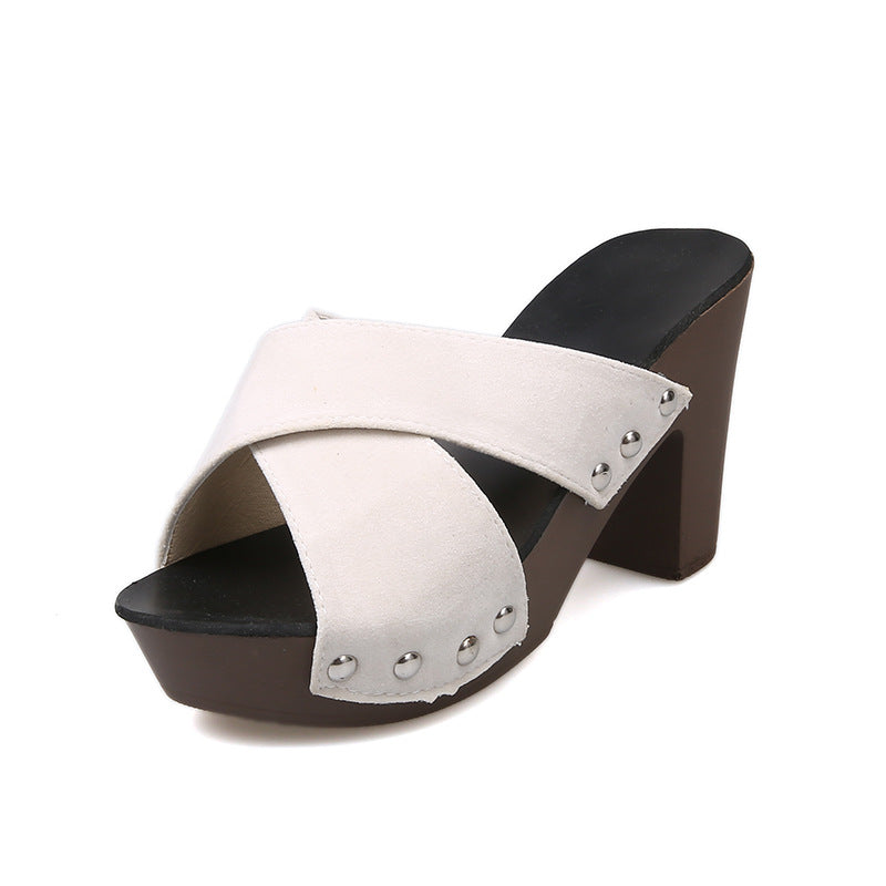 Damen Blockabsatz Sandalen
