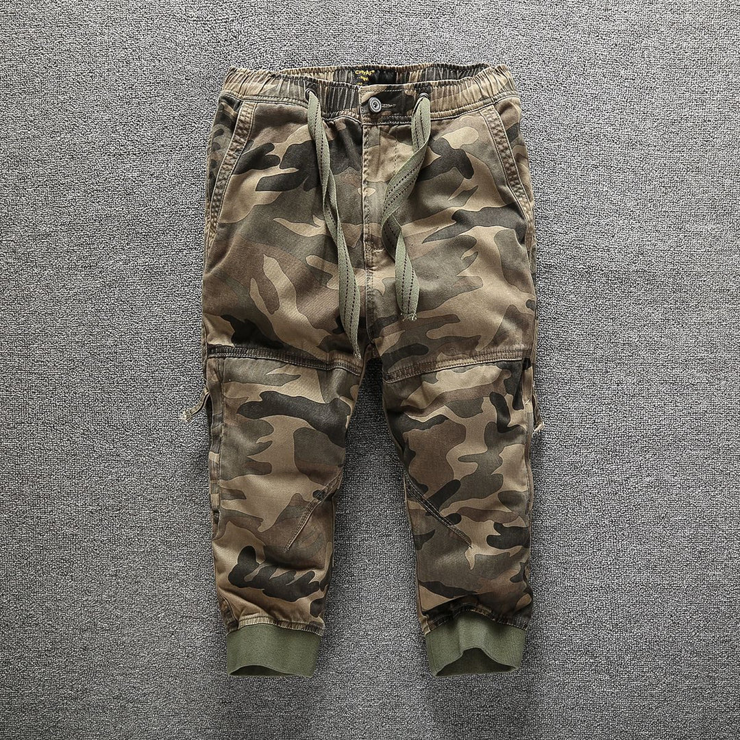 Herren Cargo-Jogginghose mit elastischem Bund, Bündchen und Knieverstärkung Nord Taschen