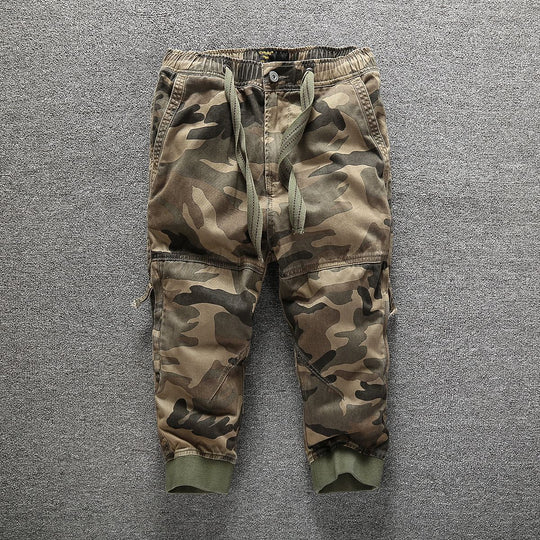 Herren Cargo-Jogginghose mit elastischem Bund, Bündchen und Knieverstärkung Nord Taschen