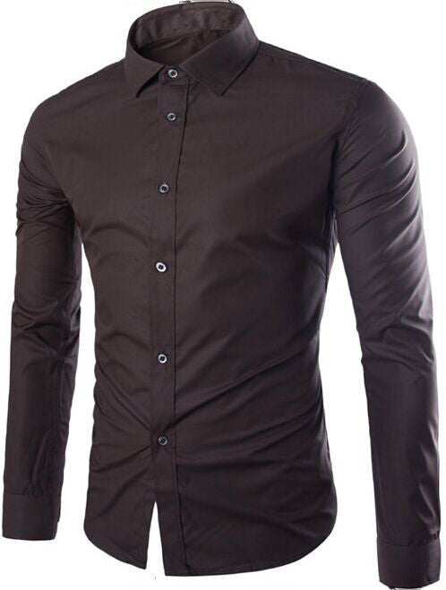 Herren tailliertes Business-Hemd mit Kentkragen, leichtem Stretch und schmaler Silhouette Nord Taschen
