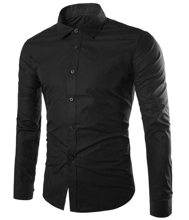 Herren tailliertes Business-Hemd mit Kentkragen, leichtem Stretch und schmaler Silhouette Nord Taschen