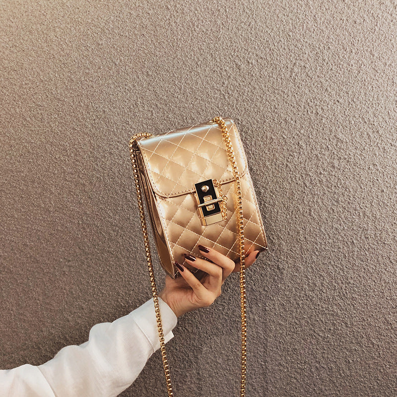 Damen Clutch-Tasche mit schimmernder Steppmuster Nord Taschen